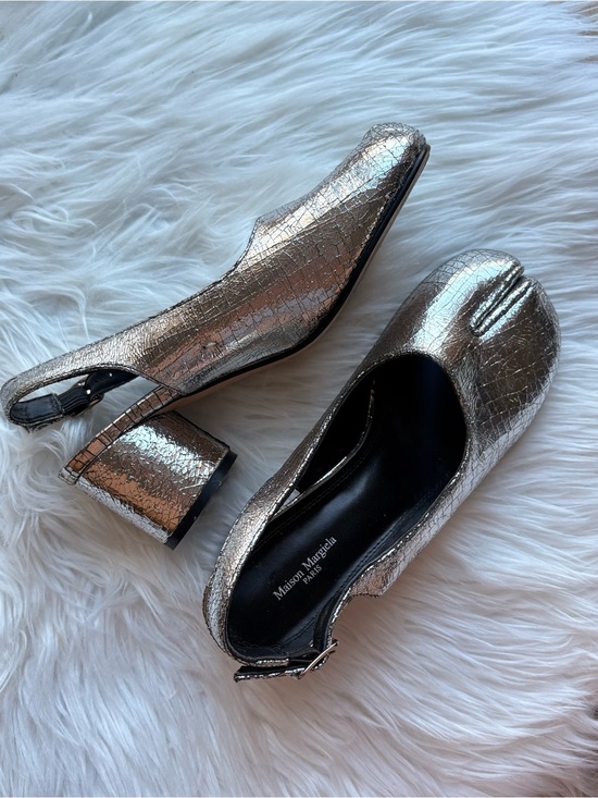 Maison Martin Margiela Shoes - Maison Margiela silver metallic Tabis